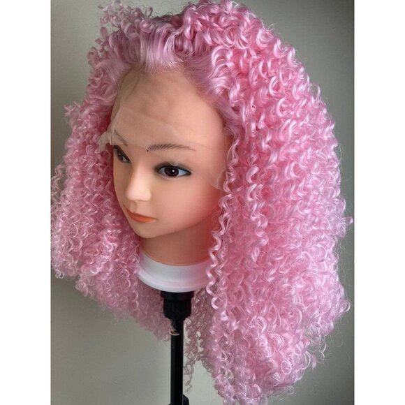 Afro Kinky Curly Wig,Lace Front Wig - Picture 3 of 10